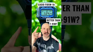 Casio F105W-1A Better Than F-91W? 😱 Illuminator Far Brighter Than Backlight #casio #f91w #watch