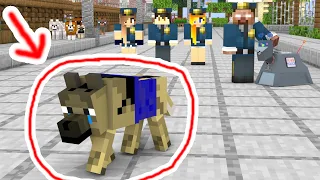 Monster School : THE POLICE DOG - Minecraft Animation