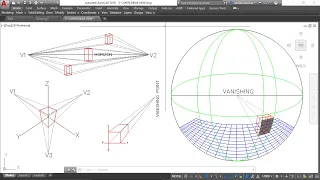 Perspective Views in AutoCAD | Planar Projections (Part-1)