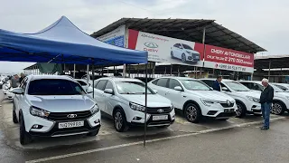 Namangan Lada bozori 2024 yil 7 may Vesta sw cross X-ray cros narxlari Лада Веста св кросс Иксрай