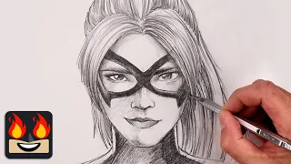 How To Draw Black Cat | Spider-Man Sketch Tutorial