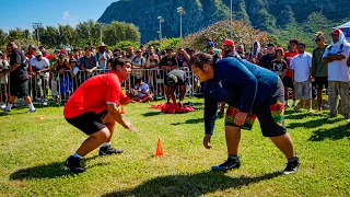 This 500+ Pound Lineman Got THROWN!! (Hawaii OL/DL 1on1's)