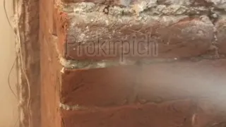 Очистка кирпича от цементного раствора и реставрация кирпича, Cleaning bricks. СПб