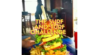 William's Dad takes The Surf N Turf Challenge at Crabby Joe's