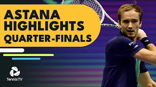 Medvedev Faces Bautista Agut; Tsitsipas, Djokovic & More | Astana 2022 Quarter-Finals Highlights