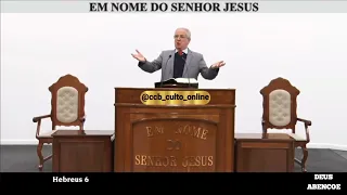 SANTO CULTO A DEUS (VÍDEO) - DOM - 12/05/2024 - 10h - HEBREUS - CAP. 6 #CULTOONLINECCB #CULTOAOVIVO