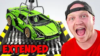 $10,000 Lego Car Vs Giant Shredder - EXTENDED