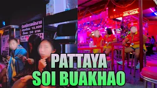 [4K] Pattaya Soi Buakhao, Soi Chaiyapoon, LK Metro, Tree Town. Pattaya 2023