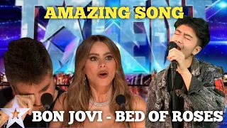 Americas Got Talent Extraordinary Juri Crying Participants Perform The Song Bon Jovi Bed Of Roses