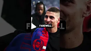 Marco Verratti's Farewell to 11 Years of PSG Glory 🙌⚽️ #football #psg #shorts