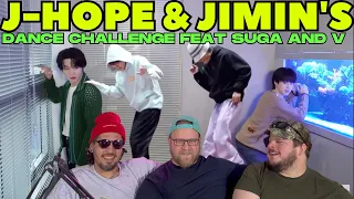 [BANGTAN BOMB] j-hope & Jimin's Challenge Video Shoot Sketch (feat. SUGA & V) - BTS REACTION