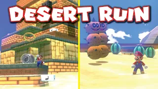 REALLY COOL Custom Super Mario 3D World level: "Desert Ruin" Super Mario 3D Land remake in 3D World!