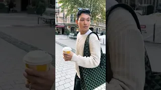 Omar Rudberg on the streets of Stockholm