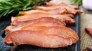 Basturma from Chicken Breast  Easy and Quick Cured Meat Recipe  Jamon