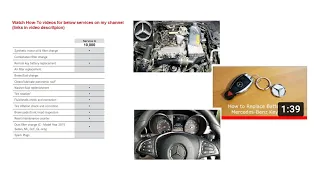 Mercedes-Benz FULL Maintenance Schedule Service A and Service B