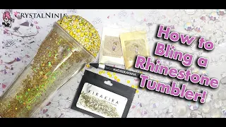 How to Bling a Rhinestone a Tumbler and colorize 2 Part Epoxy Bling tumbler