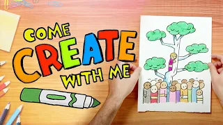 How to Draw Zacchaeus | Come Create with Me