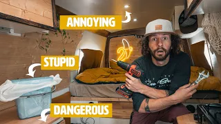 5 Things I'm going to change about my Camper VAN I Vanlife Mistakes