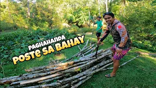 PART 1-PAGHAHANDA NG MGA POSTE PARA SA MAGING BAHAY SA LUPA  KO SA SOWEIRD VILLAGE