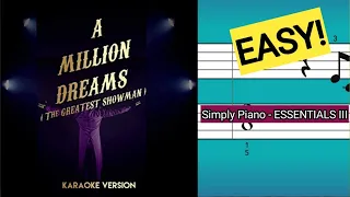 Simply Piano| A Million Dreams |Essentials III |Piano Tutorial