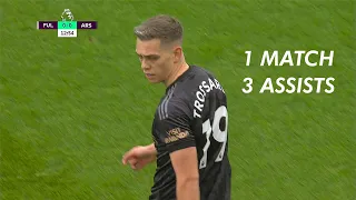 Leandro Trossard vs Fulham | 3 ASSISTS in One Match 🔥🔥