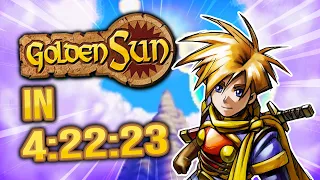 Golden Sun Any% No S&Q Speedrun in 4:22:23 by ShuriBear