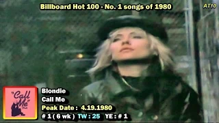 Billboard Hot 100 #1 Songs of 1980 [1080p HD]