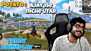 Ajay ise niche utar.... @CarryMinati Playing BGMI Crazy Gameplay