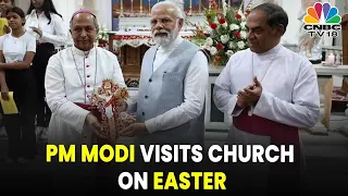 Delhi: PM Modi Visits Sacred Heart Cathedral Church On Easter, Offer Prayers | Digital | CNBC-TV18