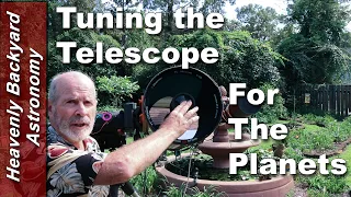 Fine Tuning the Celestron 11" for sharper images of the planets