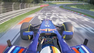 Sebastian Vettel Full Onboard Lap in his Red Bull RB7 around the Nordschleife