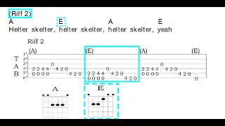 Helter Skelter- Guitar Chords + Lyrics (Letra y acordes para guitarra)