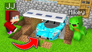 Mikey and JJ Found SECRET CAR UNDER HOUSE in Minecraft (Maizen)