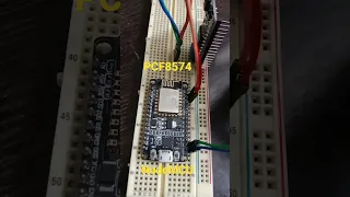 NodeMCU and PCF8574 #shorts #nodemcu #esp8266 #pcf8574 #embedded #hardware #electronics #i2c #viral