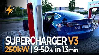 PRIMA ricarica al SuperCharger V3 - 252kW