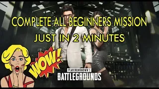 COMPLETE BEGINNERS ALL MISSION IN JUST 2 MINUTES | SEASON 3:WILD CARD | PUBG