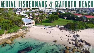 Seaforth and Fisherman's Beach, Simon's Town. Aerial View