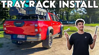 THIS NEW TUB RACK IS PERFECT!! // 2023 Toyota Hilux Rogue Build // Front Runner Load Bars EGR