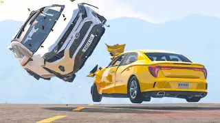 Out Of Control Rollover Crashes #35 - BeamNG Drive Crashes