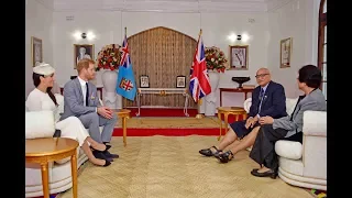 The Duke and Duchess of Sussex paid a courtesy call on His Excellency the President.