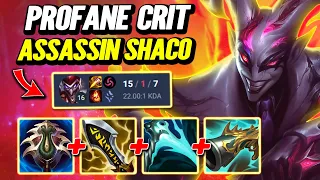 Profane Crit Shaco smurfing to Master - S14 Rank [League of Legends] Full Gameplay - Infernal Shaco