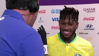 Entrevista de Fred após 1º jogo da Copa