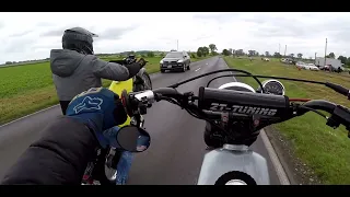 Prawdziwe simsonowe wheelie a nie jakieś piri piri/Jedne buty jeden wyjazd :/