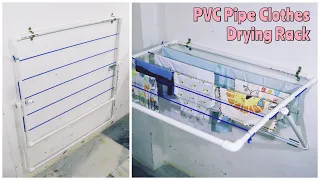 PVC Pipe Foldable Clothes Drying Rack || Clothes Drying Rack