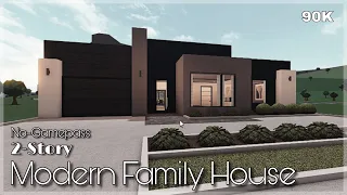 BLOXBURG | 2-Story Modern Family House | No-Gamepass | House Speedbuild