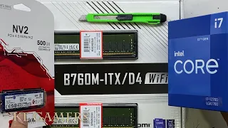 intel Core i7 12700 ASRock B760M ITX D4 WiFi mini itx PC Build