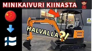 Näin tilataan minikaivuri Kiinasta