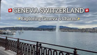 🇨🇭Geneva Switzerland 2024 travel. Walking Tour. Exploring  Geneva`s Charm. #4K #travel