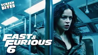 London Underground Subway Fight | Fast & Furious 6 (2013) | Screen Bites