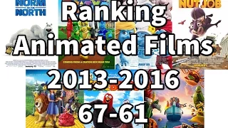 Ranking Animated Films from 2013-2016 (67-61)